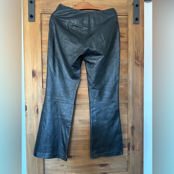 BOD & CHRISTENSEN BLACK 100% LEATHER MOTO PANTS - 8 - Picture 6 of 9
